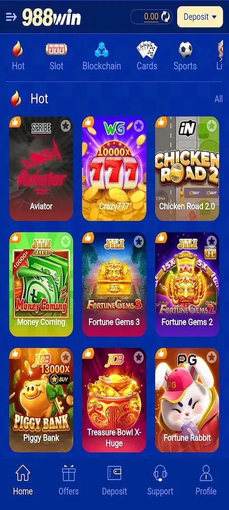 988 Win Game login