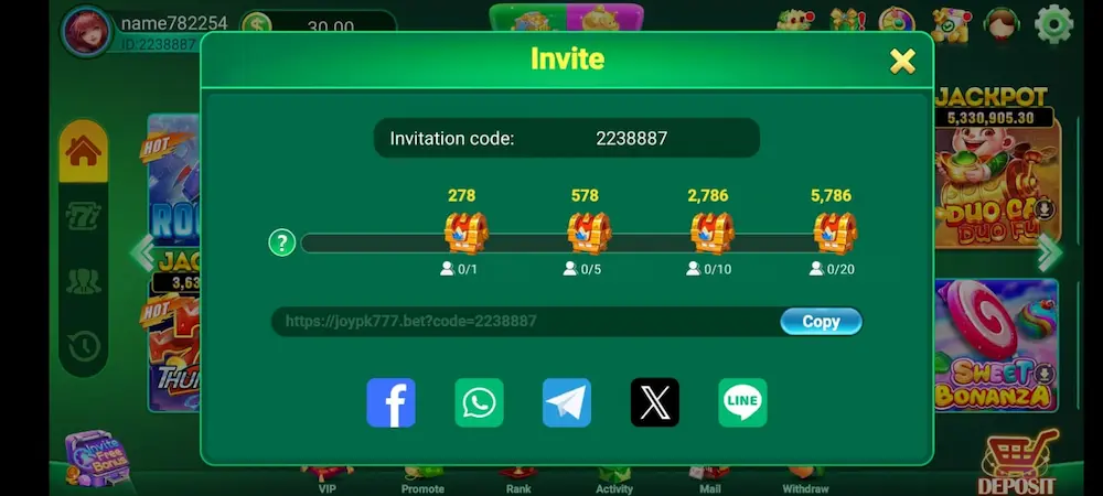 JOYPK777 Game login