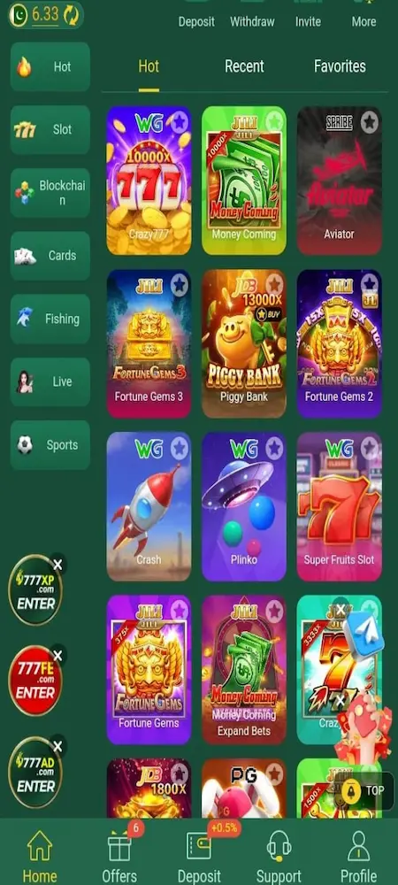 Z888 Game interface